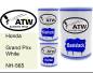 Preview: Honda, Grand Prix White, NH-565: 500ml Lackdose + 500ml Klarlack + 250ml Härter - Set, von ATW Autoteile West.